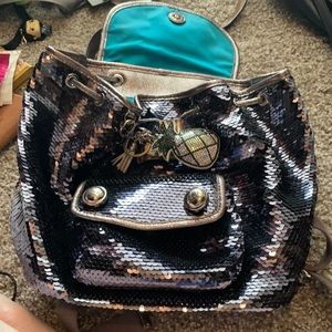 Coach sequin backpack